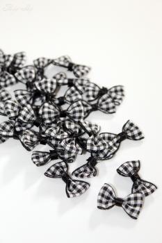 10 Stoffschleifen kariert